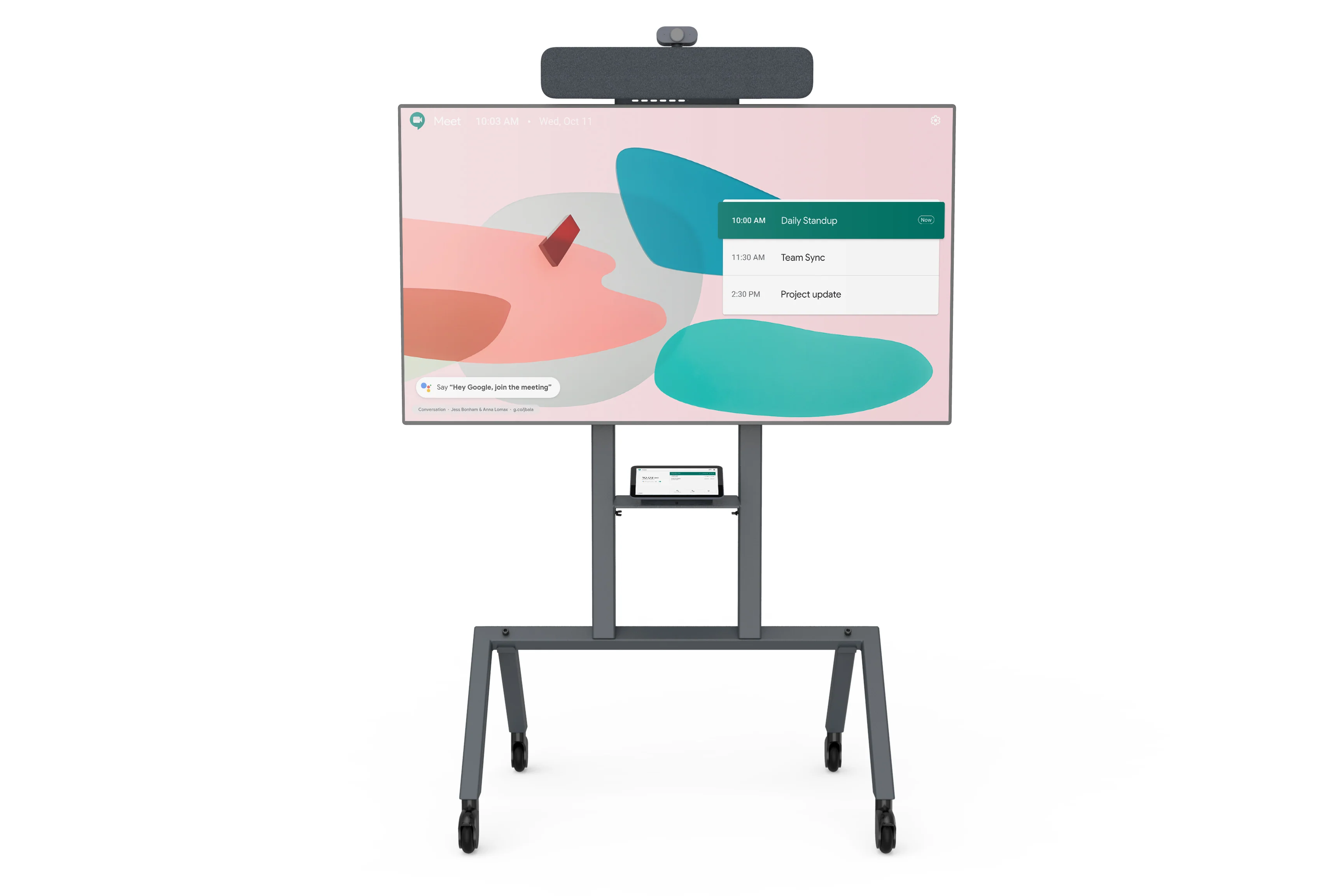 Heckler AV Cart für Google Meet Series One Room Kits